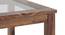 Floyd Dining Table, Glass Top, Finish - Teak (Teak Finish) by Urban Ladder - - 