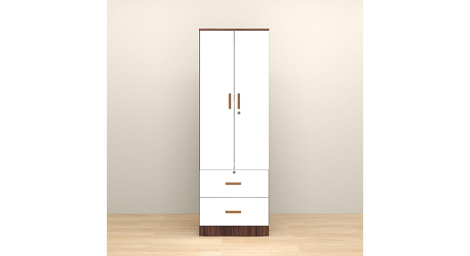 nomu 2 Door Wardrobe in White (White Finish, Two Door) by Urban Ladder - - 954246