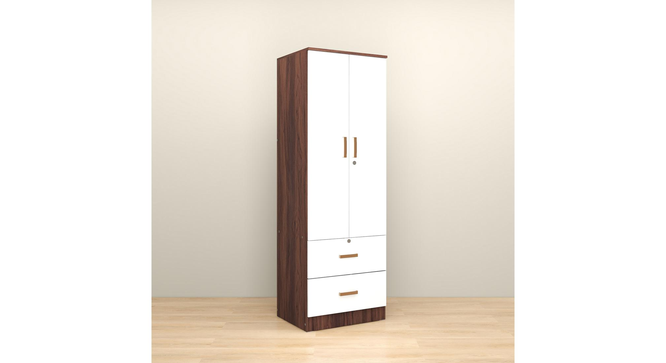 nomu 2 Door Wardrobe in White (White Finish, Two Door) by Urban Ladder - - 954251