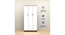 nomu 2 Door Wardrobe in White (White Finish, Three Door) by Urban Ladder - - 954254