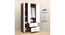 nomu 2 Door Wardrobe in White (White Finish, Three Door) by Urban Ladder - - 954256