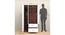 nomu 2 Door Wardrobe in White (White Finish, Three Door) by Urban Ladder - Dimension - 954257