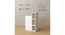 Kairi Engwitheered Wood Bedside Table with White (White Finish) by Urban Ladder - - 954931