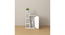 Kairi Engwitheered Wood Bedside Table with White (White Finish) by Urban Ladder - - 954934
