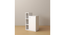 Kairi Engwitheered Wood Bedside Table with White (White Finish) by Urban Ladder - - 954937