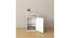 Emi Engwitheered Wood Bedside Table with White (White Finish) by Urban Ladder - - 954945