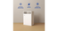 Emi Engwitheered Wood Bedside Table with White (White Finish) by Urban Ladder - - 954951