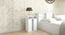 Ren Engwitheered Wood Bedside Table with White (White Finish) by Urban Ladder - - 954955