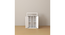 Ren Engwitheered Wood Bedside Table with White (White Finish) by Urban Ladder - - 954960