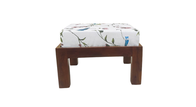 solaer solid wood  ottoman in  provincial teak finish (Multi) by Urban Ladder - - 