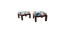 heonar solid wood  ottoman in  provincial teak finish (Multi) by Urban Ladder - - 
