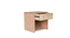 jubilee solid wood bedside table in pine natural finish (Pine Natural Finish) by Urban Ladder - - 