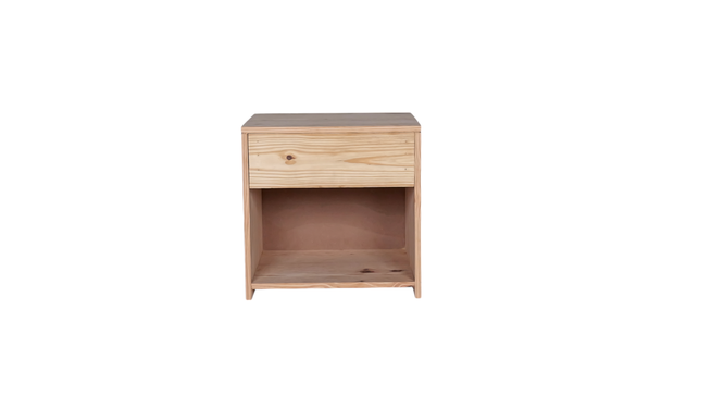 jubilee solid wood bedside table in pine natural finish (Pine Natural Finish) by Urban Ladder - - 