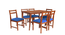 fint solid wood  6 seater Dining table in  Provincial Teak (PROVINCIAL TEAK Finish) by Urban Ladder - - 