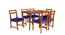 luc solid wood  6 seater Dining table in  Provincial Teak (PROVINCIAL TEAK Finish) by Urban Ladder - - 