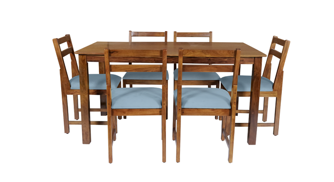 sayugmee solid wood  6 seater Dining table in  Provincial Teak (PROVINCIAL TEAK Finish) by Urban Ladder - - 955191