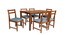 sayugmee solid wood  6 seater Dining table in  Provincial Teak (PROVINCIAL TEAK Finish) by Urban Ladder - - 955200