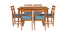 lyvia solid wood  6 seater Dining table in  Provincial Teak (PROVINCIAL TEAK Finish) by Urban Ladder - - 