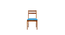 buddy solid wood  4 seater Dining table in  Provincial Teak (Sky Blue, PROVINCIAL TEAK Finish) by Urban Ladder - - 