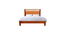 stylona solid wood non storage bed in Provincial Teak finish (King Bed Size, PROVINCIAL TEAK Finish) by Urban Ladder - - 