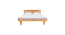 hensley solid wood non storage bed in natural finish finish (Queen Bed Size, Natural Finish Finish) by Urban Ladder - - 