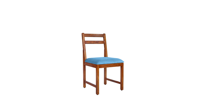 buddy solid wood  4 seater Dining table in  Provincial Teak (Sky Blue, PROVINCIAL TEAK Finish) by Urban Ladder - - 
