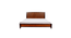 denis solid wood non storage bed in dark provincial teak finish (Queen Bed Size, Dark Provincial Teak Finish) by Urban Ladder - - 