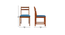 kria solid wood  4 seater Dining table in  Provincial Teak (Turquoise, PROVINCIAL TEAK Finish) by Urban Ladder - - 