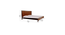 denis solid wood non storage bed in dark provincial teak finish (Queen Bed Size, Dark Provincial Teak Finish) by Urban Ladder - - 