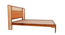halston solid wood non storage bed in Provincial Teak finish (Queen Bed Size, PROVINCIAL TEAK Finish) by Urban Ladder - - 