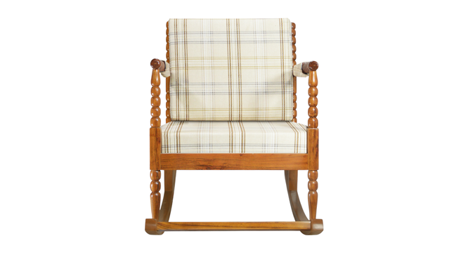 silzar solid wood  Lounge Chair in  biege colour (Beige, PROVINCIAL TEAK Finish) by Urban Ladder - - 
