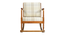 silzar solid wood  Lounge Chair in  biege colour (Beige, PROVINCIAL TEAK Finish) by Urban Ladder - - 