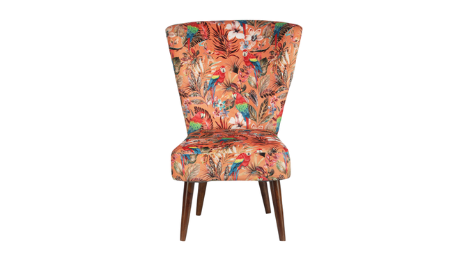 ivoma solid wood  Lounge Chair in  multi colour (PROVINCIAL TEAK Finish, Multi) by Urban Ladder - - 