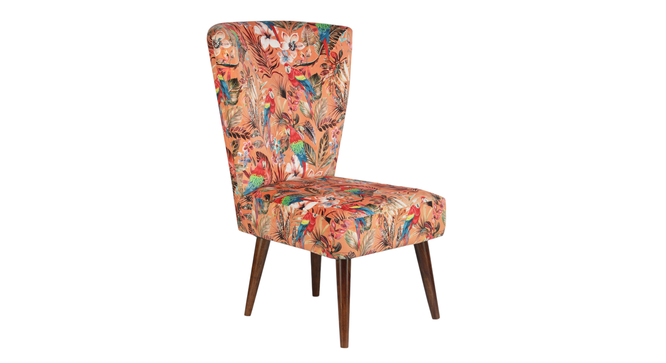 ivoma solid wood  Lounge Chair in  multi colour (PROVINCIAL TEAK Finish, Multi) by Urban Ladder - - 