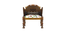 galene solid wood  Lounge Chair in  multi colour (PROVINCIAL TEAK Finish, Multi) by Urban Ladder - - 