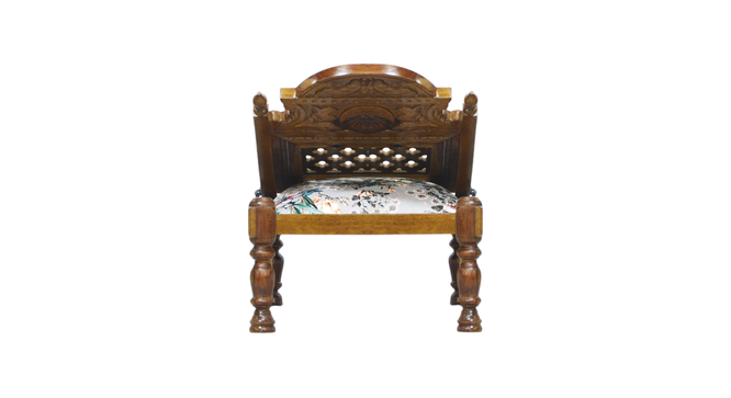 idyia solid wood  Lounge Chair in  multi colour (PROVINCIAL TEAK Finish, Multi) by Urban Ladder - - 