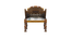 idyia solid wood  Lounge Chair in  multi colour (PROVINCIAL TEAK Finish, Multi) by Urban Ladder - - 