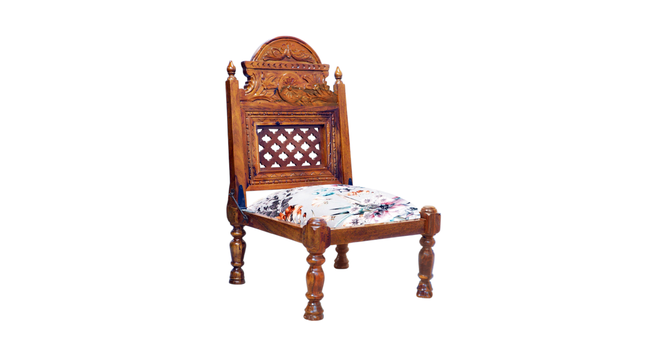 idyia solid wood  Lounge Chair in  multi colour (PROVINCIAL TEAK Finish, Multi) by Urban Ladder - - 