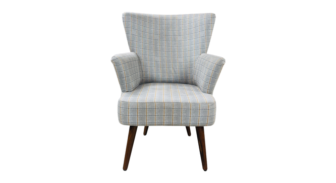 machai solid wood  Lounge Chair in  grey colour (Grey, Honey Oak Finish) by Urban Ladder - - 