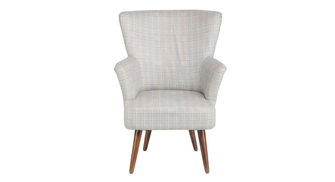 melinoe solid wood  Lounge Chair in  grey colour (Grey, Honey Oak Finish) by Urban Ladder - - 