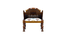 graeae solid wood  Lounge Chair in  multi colour (PROVINCIAL TEAK Finish, Multi) by Urban Ladder - - 
