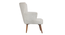 melinoe solid wood  Lounge Chair in  grey colour (Grey, Honey Oak Finish) by Urban Ladder - - 