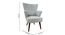 machai solid wood  Lounge Chair in  grey colour (Grey, Honey Oak Finish) by Urban Ladder - - 