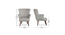 melinoe solid wood  Lounge Chair in  grey colour (Grey, Honey Oak Finish) by Urban Ladder - - 