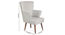 melinoe solid wood  Lounge Chair in  grey colour (Grey, Honey Oak Finish) by Urban Ladder - - 