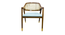aidos solid wood  Lounge Chair in  blue colour (Blue, Rustik Teak Finish) by Urban Ladder - - 