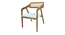 aceso solid wood  Lounge Chair in  blue colour (Blue, Rustik Teak Finish) by Urban Ladder - - 