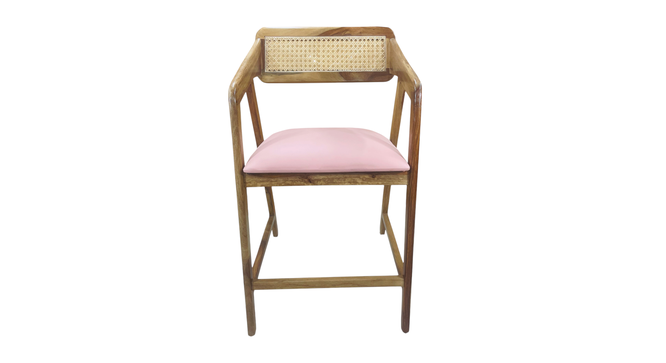adikia solid wood  Lounge Chair in  pink colour (Pink, Rustik Teak Finish) by Urban Ladder - - 
