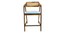 adrasteia solid wood  Lounge Chair in  blue colour (Blue, Rustik Teak Finish) by Urban Ladder - - 