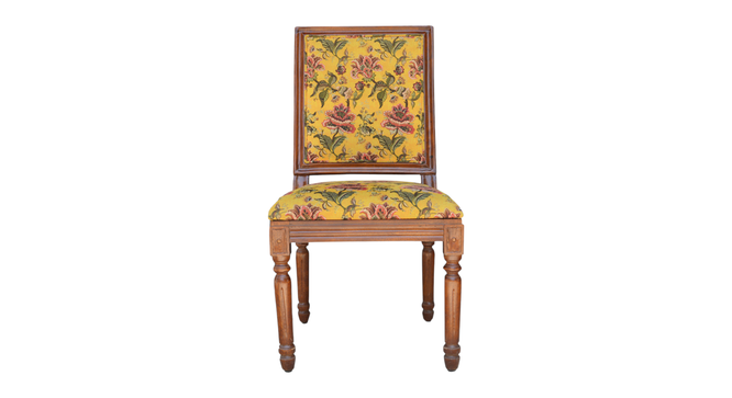 aegiale solid wood  Lounge Chair in  yellow colour (Yellow, Honey Oak Finish) by Urban Ladder - - 